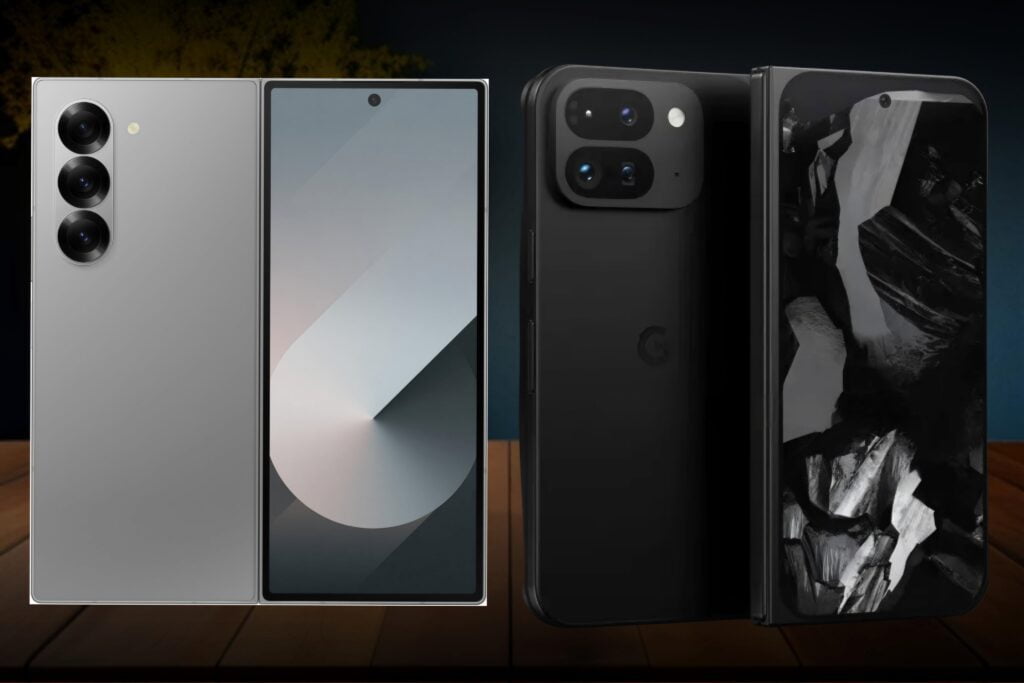 Comparison between the Samsung Galaxy Z Fold 6 and the Google Pixel Fold 2