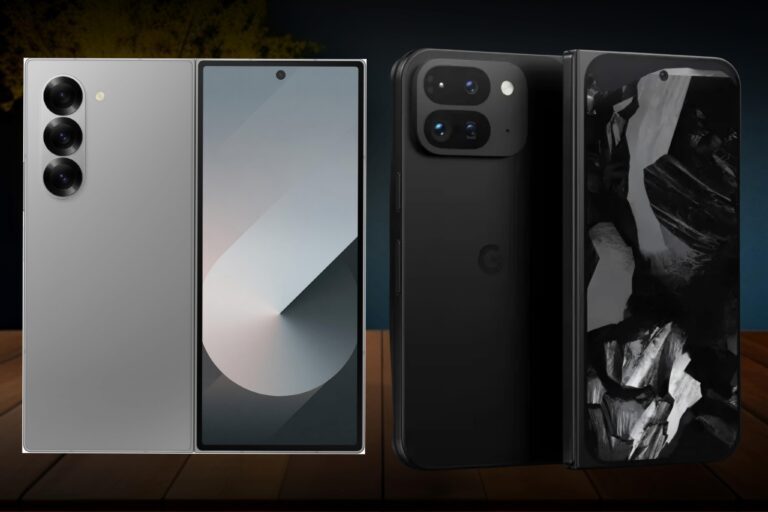 Comparison between the Samsung Galaxy Z Fold 6 and the Google Pixel Fold 2
